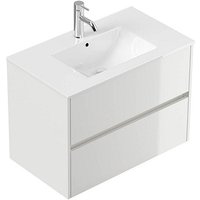 POSSEIK Waschbecken mit Unterschrank LIMES 80 weiß glanz 80,0 x 46,5 x 58,5 cm POSSEIK Waschbecken mit Unterschrank LIMES 80 weiß glanz 80,0 x 46,5 x 58,5 cm von Posseik