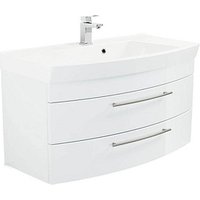 POSSEIK Waschbecken mit Unterschrank LUNA 100 weiß 100,5 x 50,2 x 57,2 cm von Posseik