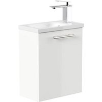 POSSEIK Waschbecken mit Unterschrank PIENI SLIMLINE weiß glanz 40,0 x 22,0 x 49,3 cm POSSEIK Waschbecken mit Unterschrank PIENI SLIMLINE weiß glanz 40,0 x 22,0 x 49,3 cm von Posseik