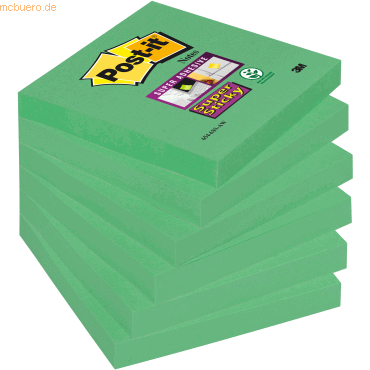 Post-it Haftnotiz Super Sticky Notes 76x76mm 90 Blatt immergrün Post-it Haftnotiz Super Sticky Notes 76x76mm 90 Blatt immergrün von Post-It