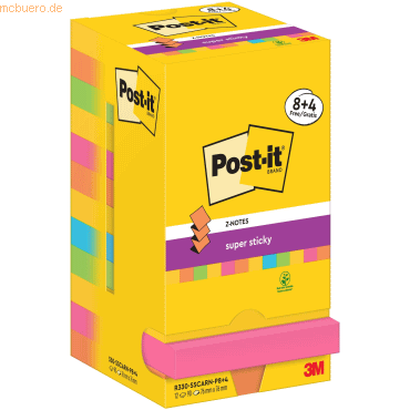 Post-it Haftnotiz Super Sticky Z-Notes Carnival Collection Promotion 9 von Post-It