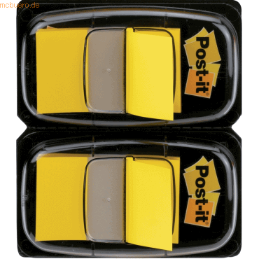 Post-it Haftstreifen Index Standard 25,4x43,2mm 50 Blatt gelb VE=2 Spe von Post-It