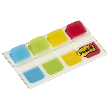 Post-it Index STRONG - 16 x 38 mm sortiert 4x 10 Streifen von Post-It