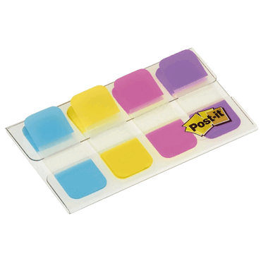 Post-it Index STRONG - 16 x 38 mm sortiert 4x 10 Streifen von Post-It