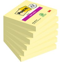 4 + 2 GRATIS: Post-it® Super Sticky Notes Haftnotizen extrastark gelb 4 Blöcke + GRATIS 2 Blöcke von Post-it®
