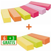 Post-it® Page Marker neon Haftmarker farbsortiert 9x 100 Streifen von Post-it®