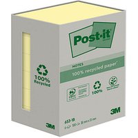 Post-it® Recycling Notes Haftnotizen Standard 6531B gelb 6 Blöcke von Post-it®