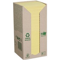 Post-it® Recycling Notes Haftnotizen 654-1T gelb, 16 Blöcke von Post-it®