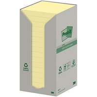 Post-it® Recycling Notes Haftnotizen Standard 654-1T gelb 16 Blöcke von Post-it®