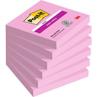 Post-it® Super Sticky Haftnotizen extrastark pink, 6 Blöcke von Post-it®