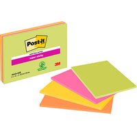 Post-it® Super Sticky Meeting Notes Haftnotizen extrastark 6445-4SS farbsortiert 4 Blöcke von Post-it®