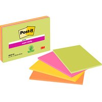 Post-it® Super Sticky Meeting Notes Haftnotizen extrastark 6845-SSP farbsortiert 4 Blöcke von Post-it®