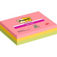 Post-it® Super Sticky Meeting Notes Haftnotizen extrastark farbsortiert 3 Blöcke von Post-it®