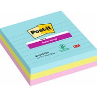 Post-it® Super Sticky Miami Haftnotizen extrastark farbsortiert, 3 Blöcke von Post-it®