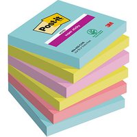 Post-it® Super Sticky Cosmic Haftnotizen extrastark farbsortiert 6 Blöcke von Post-it®