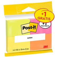 3 + 1 GRATIS: Post-it® Super Sticky Notes 653 Haftnotizen Standard farbsortiert 3 Blöcke + GRATIS 1 Blöcke von Post-it®