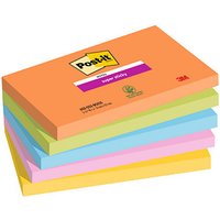Post-it® Super Sticky Notes Bangkok Collection Haftnotizen extrastark farbsortiert, 5 Blöcke von Post-it®