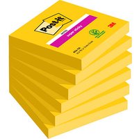 Post-it® Super Sticky Notes Haftnotizen extrastark 654-S6 gelb 6 Blöcke von Post-it®