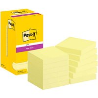 Post-it® Super Sticky Notes Haftnotizen extrastark 65412SY gelb 12 Blöcke von Post-it®