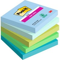 Post-it® Super Sticky Notes Oasis Collection Haftnotizen extrastark farbsortiert, 5 Blöcke von Post-it®