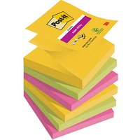 Post-it® Super Sticky Z-Notes Carnival Haftnotizen extrastark R3306SR farbsortiert 6 Blöcke von Post-it®