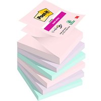 Post-it® Super Sticky Z-Notes Soulfoul Collection Haftnotizen extrastark farbsortiert, 6 Blöcke von Post-it®