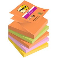 Post-it® Z-Notes Boost Haftnotizen extrastark farbsortiert, 5 Blöcke von Post-it®