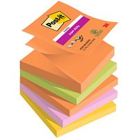 Post-it® Z-Notes Boost Haftnotizen extrastark farbsortiert 5 Blöcke von Post-it®