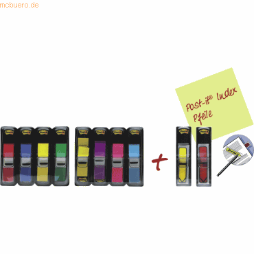 Post-it Index Index Promotion Pack Index-Mini in 8 Farben + Index-Pfei von Post-it Index