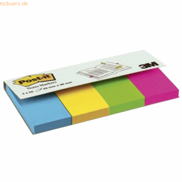 Post-it Notes Markers Haftnotizen Page Markers 20x38mm Ultrafarben sor von Post-it Notes Markers