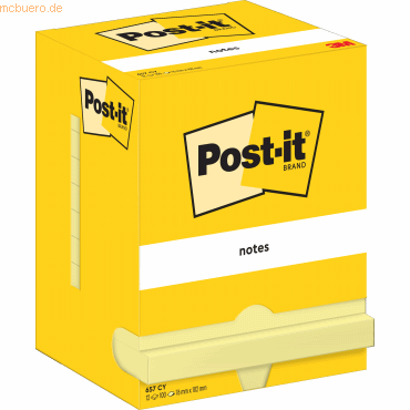 Post-it Notes Haftnotizen 102x76mm VE=12 Blöcke gelb von Post-it Notes