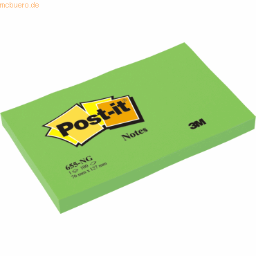 Post-it Notes Haftnotizen 127x76mm neon neongrün von Post-it Notes