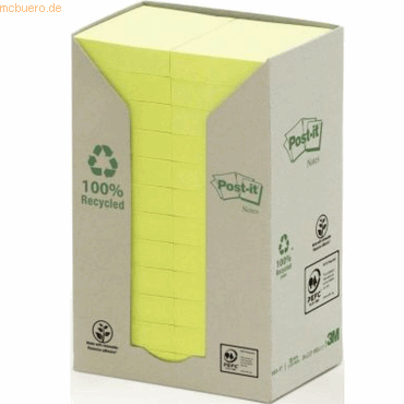 Post-it Notes Haftnotizen 38x51mm gelb VE=24 Stück im Spenderkarton Post-it Notes Haftnotizen 38x51mm gelb VE=24 Stück im Spenderkarton von Post-it Notes