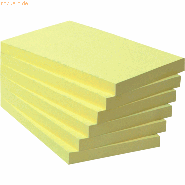 Post-it Notes Haftnotizen Recycling 127x76mm gelb VE=6x100 Blatt von Post-it Notes