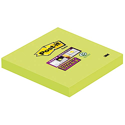 Post-it SuperSticky 654-6SA Haftnotizen Haftnotizblock 76x76mm lindgrün von Post-it