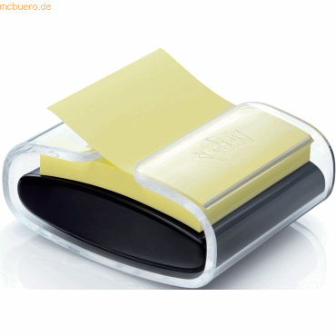 Post-it Z-Notes Haftnotizspender für Super Sticky Z-Notes gefüllt schw von Post-it Z-Notes