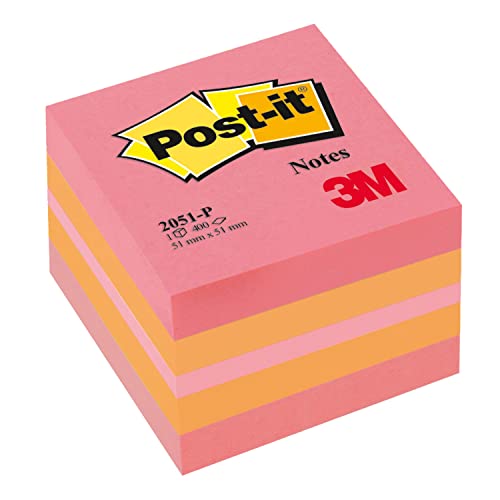 Post-it 2051-P Haftnotiz Würfel Mini 51 x 51 mm, 400 Blatt pink/orange/neonpink Post-it 2051-P Haftnotiz Würfel Mini 51 x 51 mm, 400 Blatt pink/orange/neonpink von Post-it