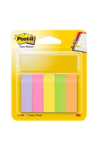 Post-it 670-5 Haftstreifen Page Marker schmal, 15 x 50 mm, neonfarben, 5x100 Blatt Post-it 670-5 Haftstreifen Page Marker schmal, 15 x 50 mm, neonfarben, 5x100 Blatt von Post-it