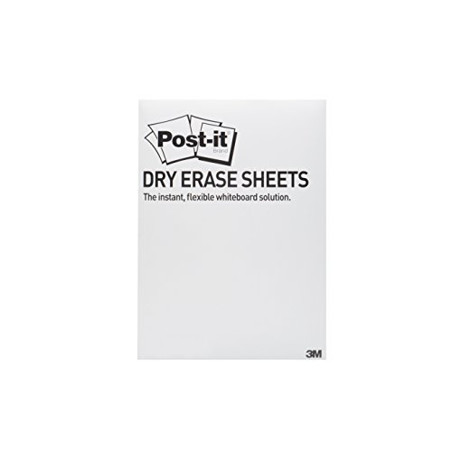 Post-it DEFPACKL-EU Super Sticky Dry Erase Blatt, 27,9 cm x 39,0 cm, 15 Blatt von Post-it