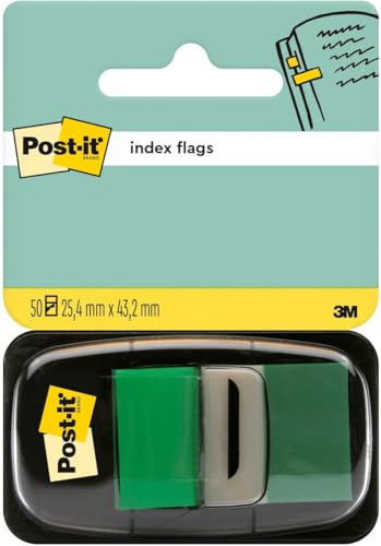 Post-it I680-3 Index 1 Spender mit 50 Haftstreifen (25,4 x 43,2 mm) grün von Post-it