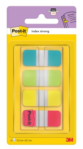 Post-it Lesezeichen Mini Starre Standardfarben - 40 Index von Post-it