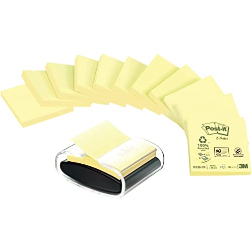 Post-it Recycling Z-Notes Spender, anthrazit/transparent Post-it Recycling Z-Notes Spender, anthrazit/transparent von Post-it
