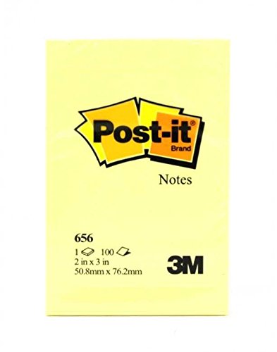 Postit Haftnotizen, 51 x 76 mm, gelb 3134375014182 von Post-it