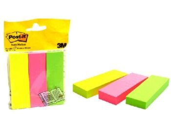 Postit Page Markers neon farblich sortiert 75x76mm Inh. 3x100 von Post-it