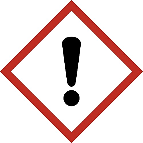 Aufkleber Gefahrzeichen"GHS07, Achtung", Premiumqualität verschiedene Größen 150x150 mm (5 Stück) von Poster 38