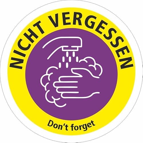 Aufkleber Hände waschen nicht vergessen - Set Aufkleber Hände waschen nicht vergessen - Set von Poster 38