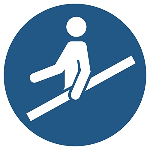 Aufkleber"Handlauf benutzen", DIN ISO 7010, 30 mm (16 Stück) von Poster38