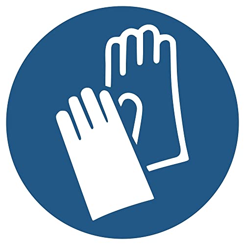 Aufkleber "Handschuhe benutzen", DIN ISO 7010, 30 mm (16 Stück) von Poster38