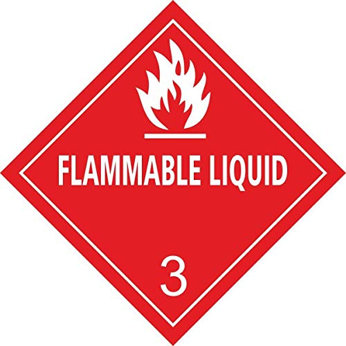 Aufkleber"OSHA, Flammable Liquid", Class 3, Premiumqualität 52 mm (10 Stk.) von Poster38