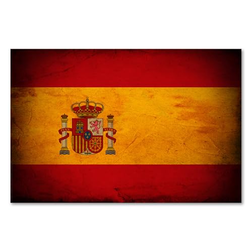Postereck - 0289 - Vintage Flagge, Fahne Spanien Madrid - Unterricht Klassenzimmer Schule Wandposter Fotoposter Bilder Wandbild Wandbilder - Poster - 4:3-81,0 cm x 61,0 cm Postereck - 0289 - Vintage Flagge, Fahne Spanien Madrid - Unterricht Klassenzimmer Schule Wandposter Fotoposter Bilder Wandbild Wandbilder - Poster - 4:3-81,0 cm x 61,0 cm von Postereck